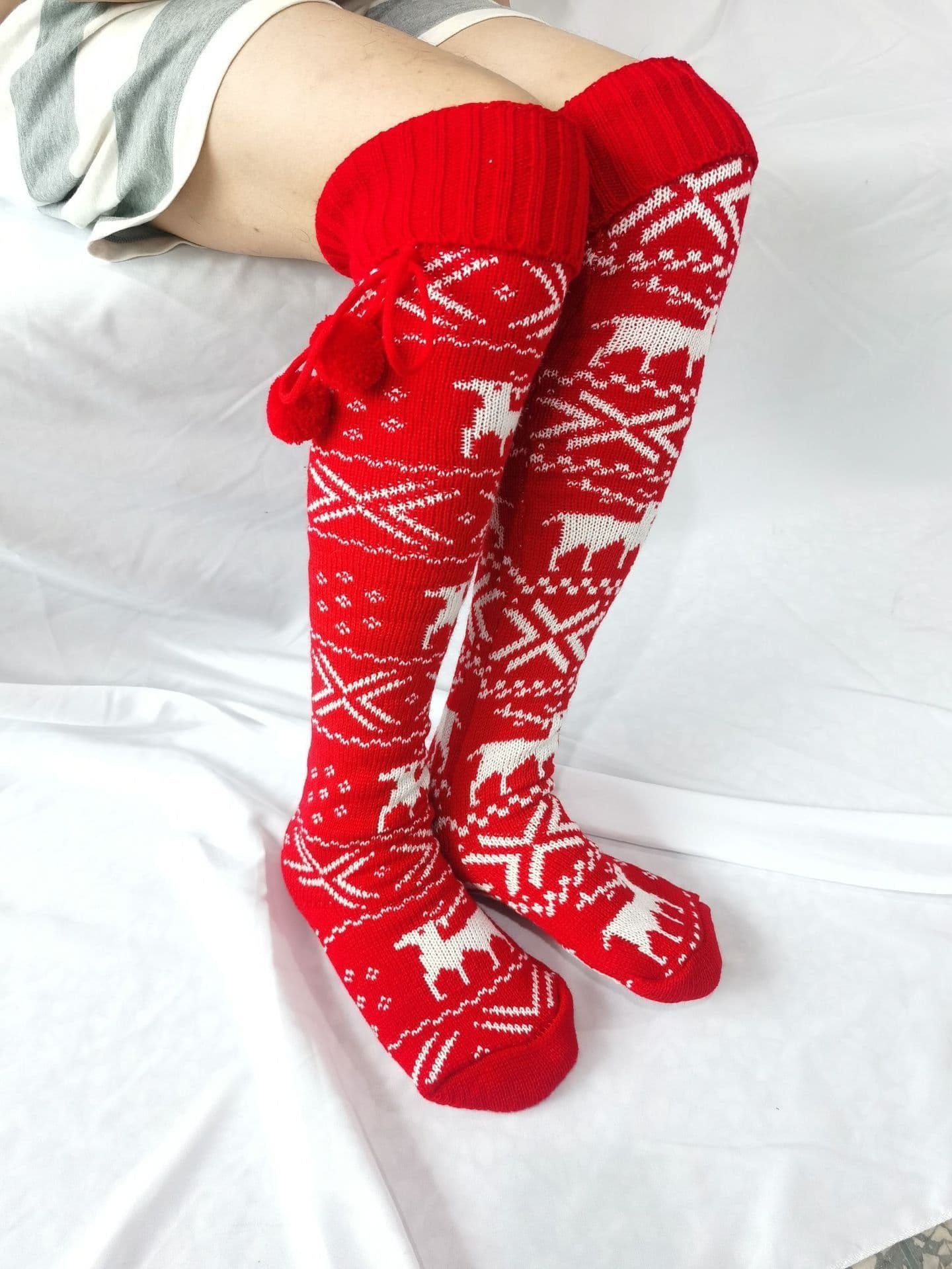 image-Christmas elk socks