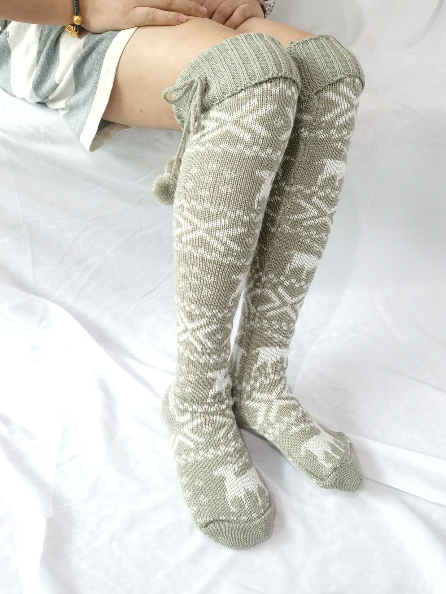 image-Christmas elk socks