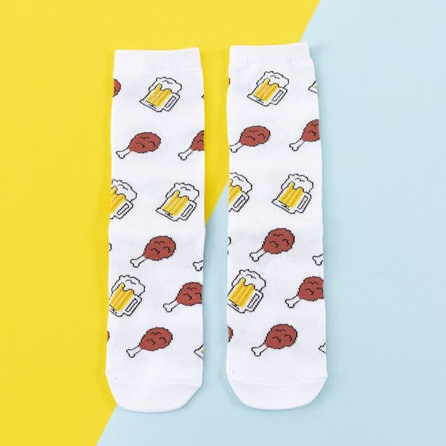 image-Women's socks cute cartoon skateboard socks