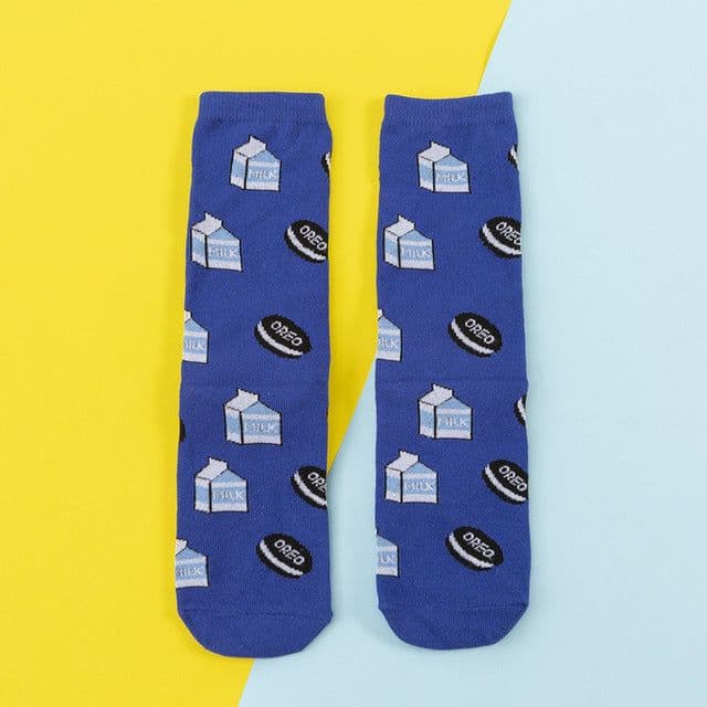 image-Women's socks cute cartoon skateboard socks