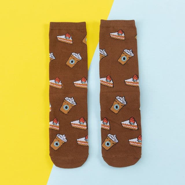 image-Women's socks cute cartoon skateboard socks
