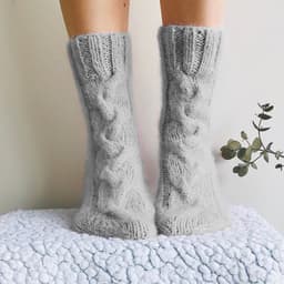 image-Knitting stockings home WOOL pile stockings woman