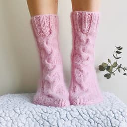image-Knitting stockings home WOOL pile stockings woman