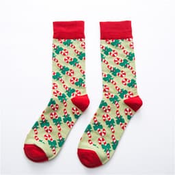 image-Christmas series cartoon couple socks cute cotton socks