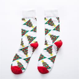 image-Christmas series cartoon couple socks cute cotton socks