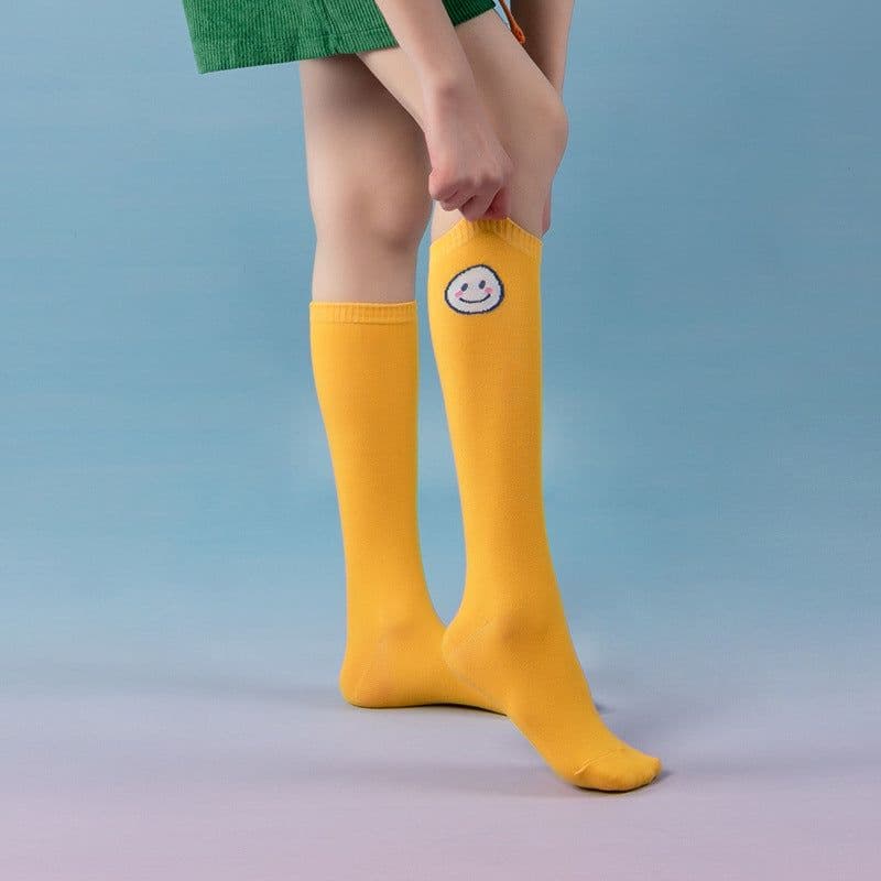 image-Socks women pure cotton stockings tube socks