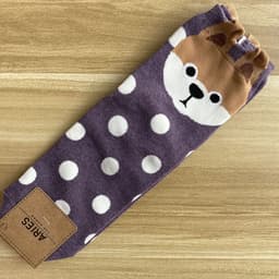 image-Cute cartoon polka dot puppy in tube socks women socks cotton socks