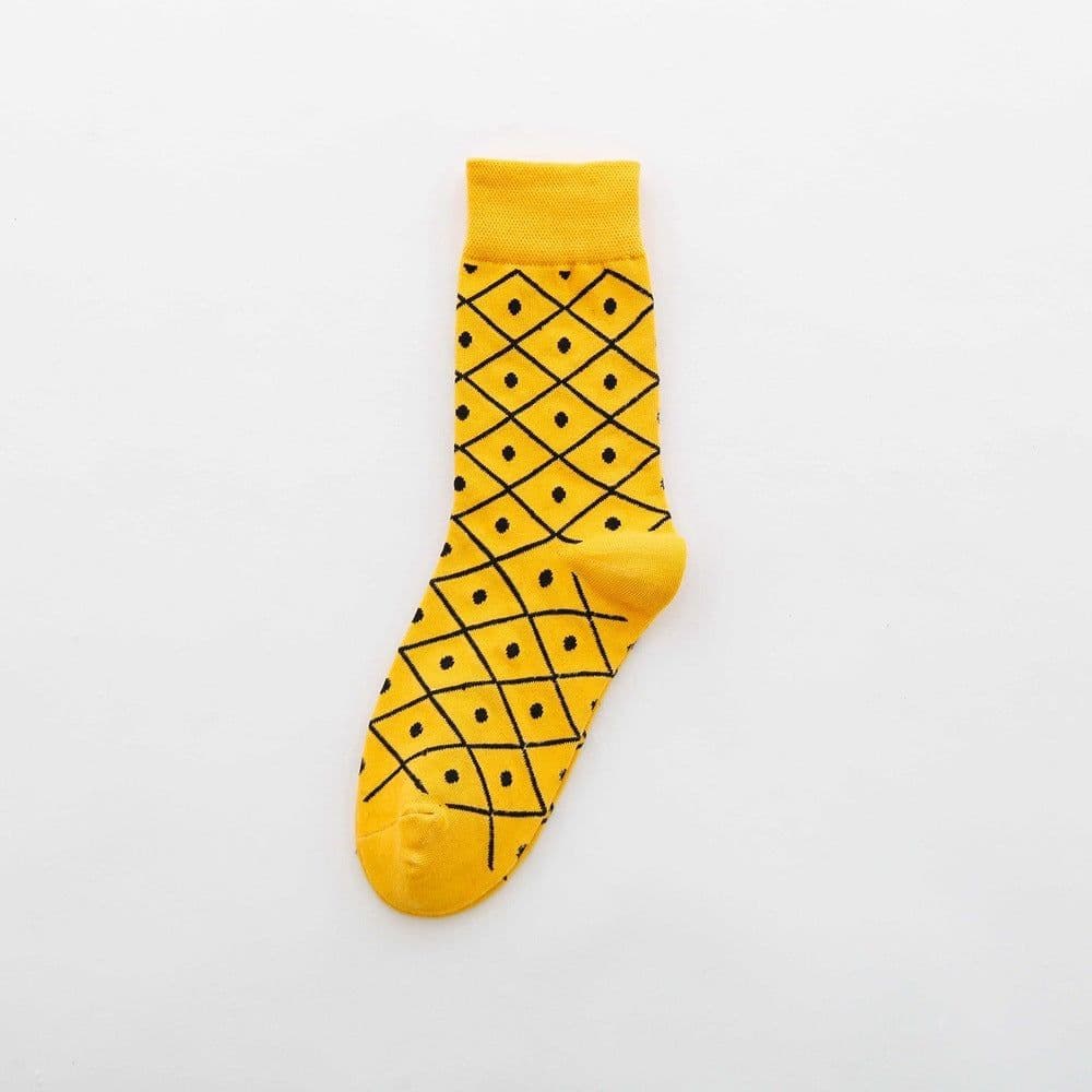 image-Fruit tube women's socks Jacquard cartoon Japanese women's socks