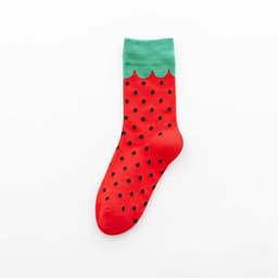 image-Fruit tube women's socks Jacquard cartoon Japanese women's socks