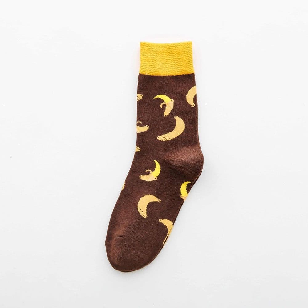 image-Fruit tube women's socks Jacquard cartoon Japanese women's socks