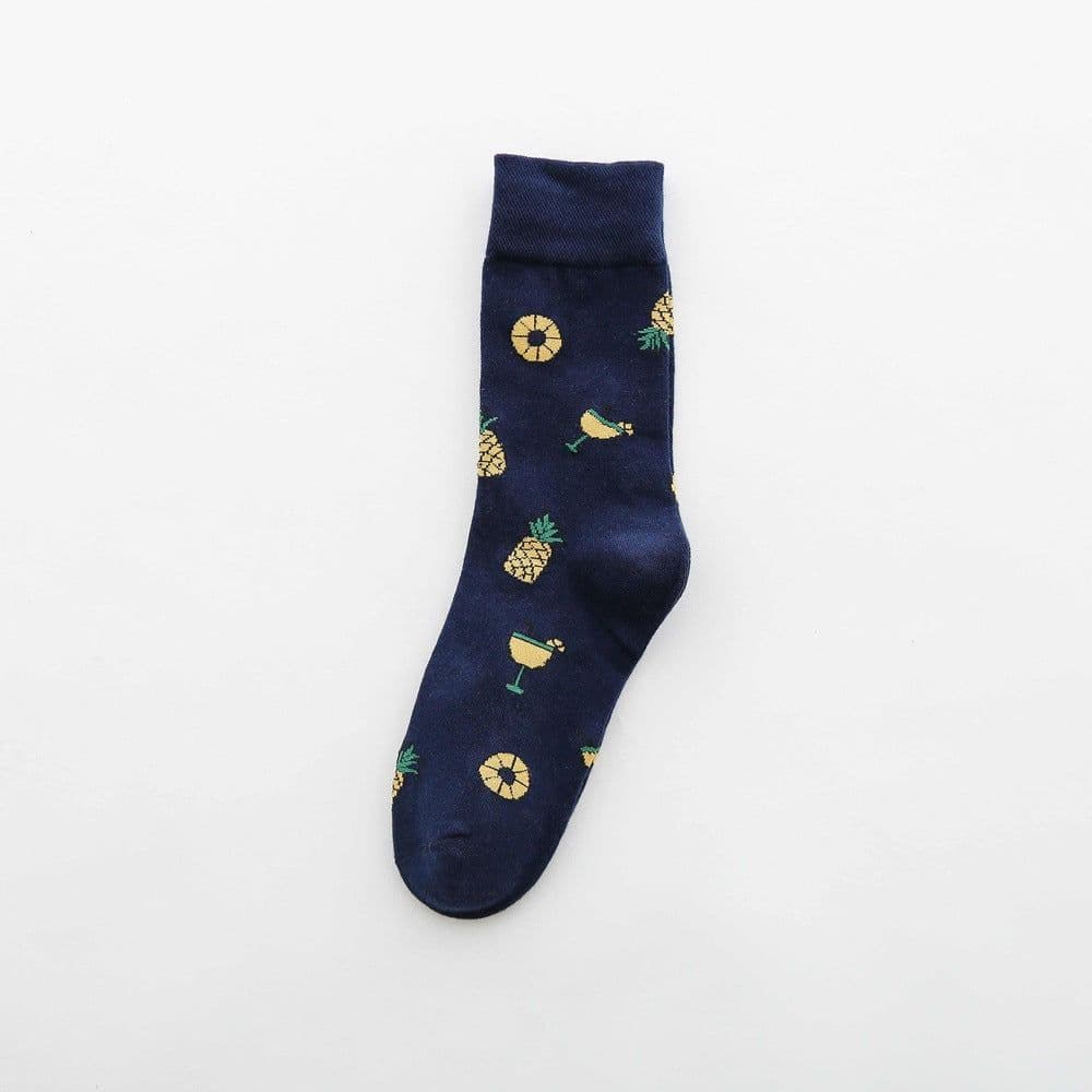 image-Fruit tube women's socks Jacquard cartoon Japanese women's socks
