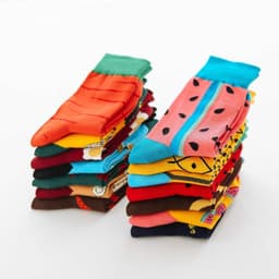 image-Fruit tube women's socks Jacquard cartoon Japanese women's socks