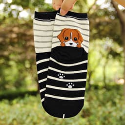 image-Cute Heel Puppy Cotton Socks Cartoon Socks