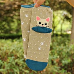 image-Cute Heel Puppy Cotton Socks Cartoon Socks
