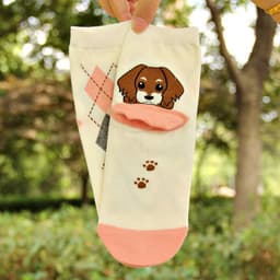 image-Cute Heel Puppy Cotton Socks Cartoon Socks