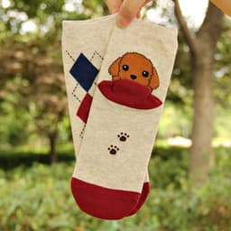 image-Cute Heel Puppy Cotton Socks Cartoon Socks