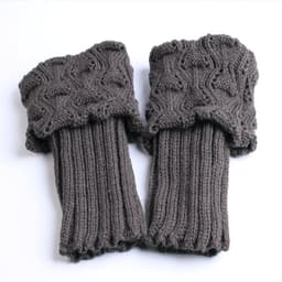 image-Hollow leg boot cover woolen leg cover warm decoration