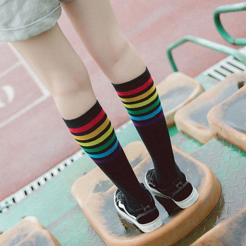 image-Spring and summer stockings knee stockings calf stockings