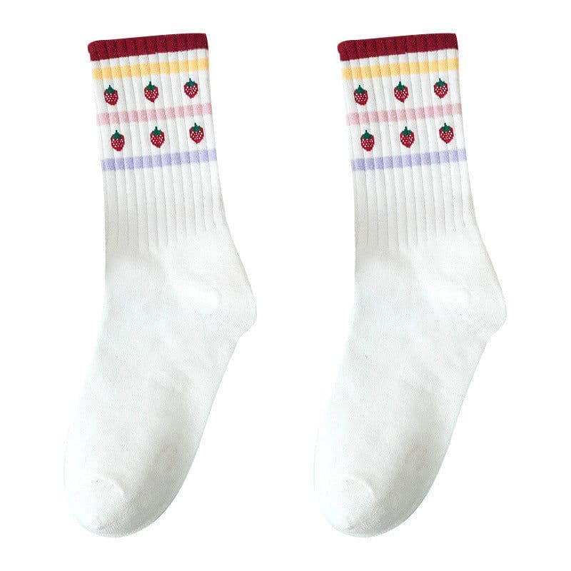 image-Mid-Tube Socks Autumn And Winter Style Korean Sweat Socks Love Student Socks