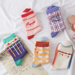image-New Women's Socks Pure Cotton Creative Personality Tube Socks