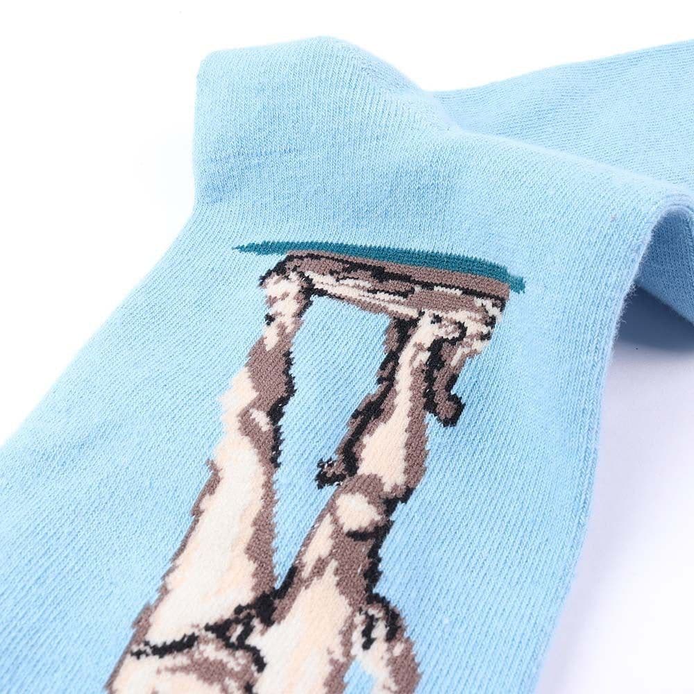 image-Men's Cotton Personality Creative Illustration Stockings