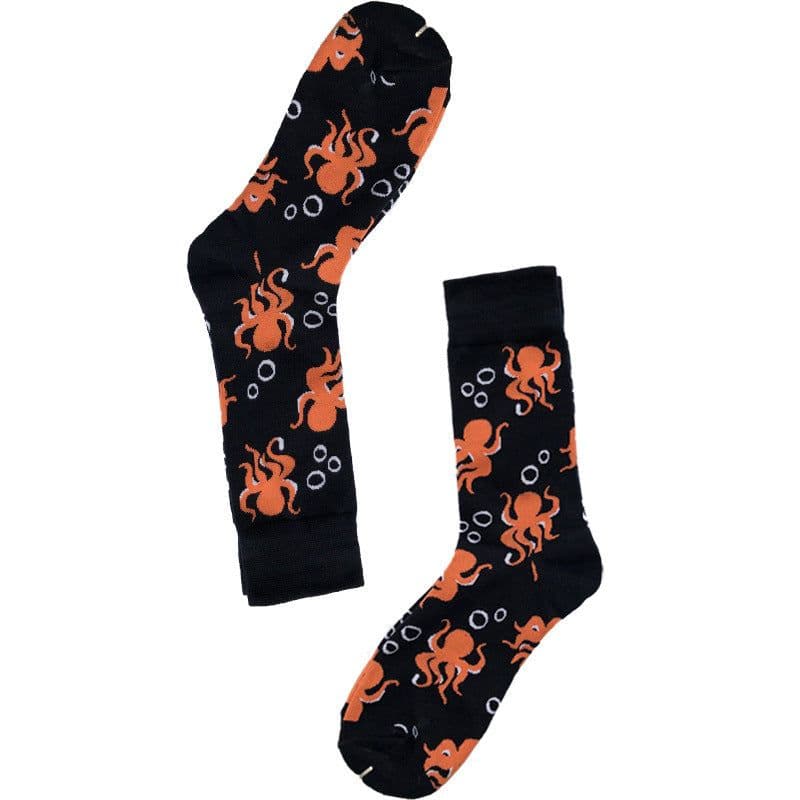 image-New Big Flower Plant Series Socks Cotton Couple Socks