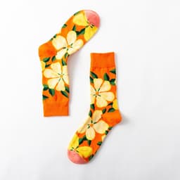 image-New Big Flower Plant Series Socks Cotton Couple Socks