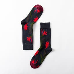 image-New Big Flower Plant Series Socks Cotton Couple Socks