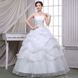 image-2021 summer new bride wedding dress fashion lace bra Qi simple Korean winter skirt