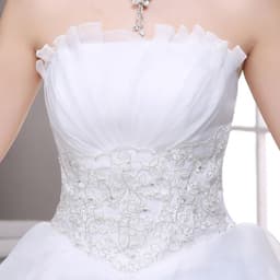 image-2021 summer new bride wedding dress fashion lace bra Qi simple Korean winter skirt