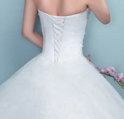 image-Aliexpress wedding bride wedding dress new large tail size wedding dress factory wholesale TH52