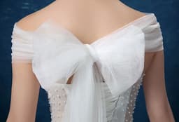 image-Wholesale fashion one word, shoulder lace, fishtail Tail Han bride married new wedding dress D95