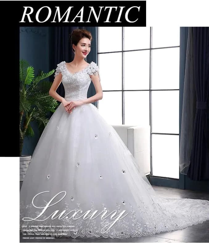 image-new wedding dress long tail wedding dress bride dress wedding dress