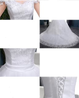 image-new wedding dress long tail wedding dress bride dress wedding dress
