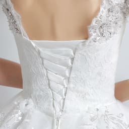 image-Bride wedding wedding Korean fashion Princess trailing wedding dress new lace strap wedding dress