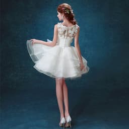 image-new bridesmaid dress, bride wedding short dress, toast, annual dress, presided over the performance