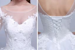 image-new shoulders Slim Qi wedding bride married slim wedding dress