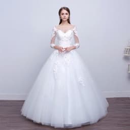 image-new shoulders Slim Qi wedding bride married slim wedding dress