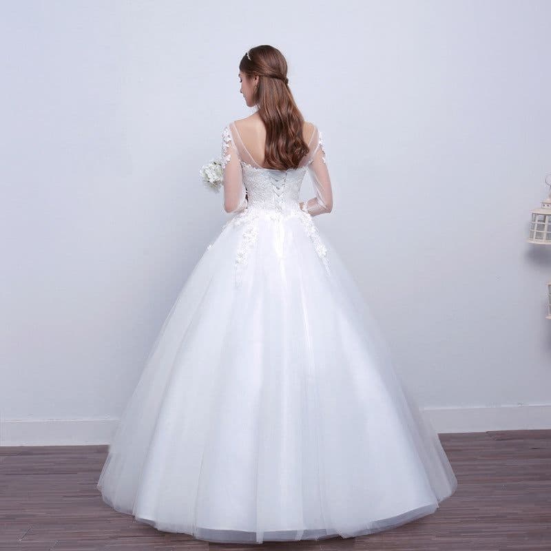 image-new shoulders Slim Qi wedding bride married slim wedding dress