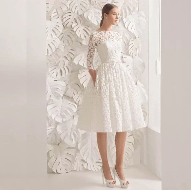 image-Spring new women's party ladies small sleeves popular white dress summer dress