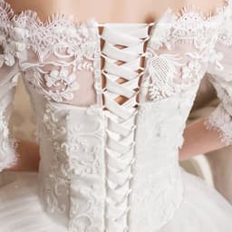 image-One-shoulder lace slim skirt