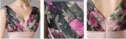 image-European and American elegant temperament shoulder flower dress Women's evening dress long skirt