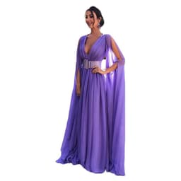 image-Deep V waist dress dress