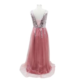 image-Sexy deep V gown dress
