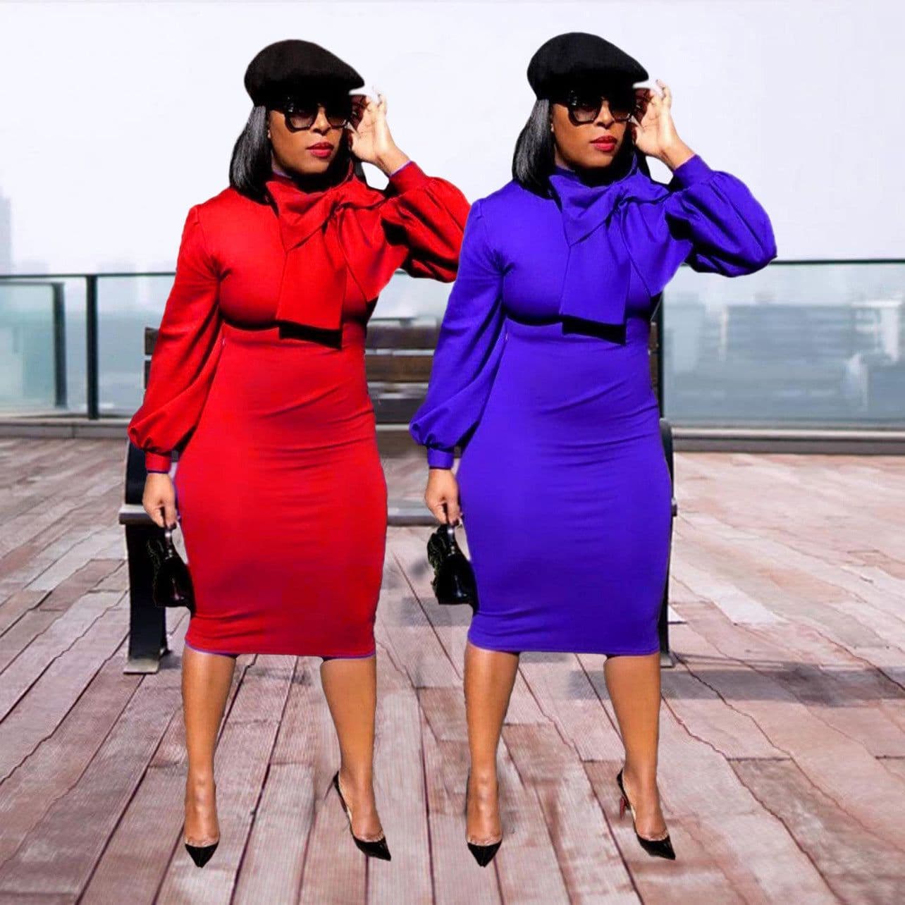 image-Autumn and winter long-sleeved African dress ,