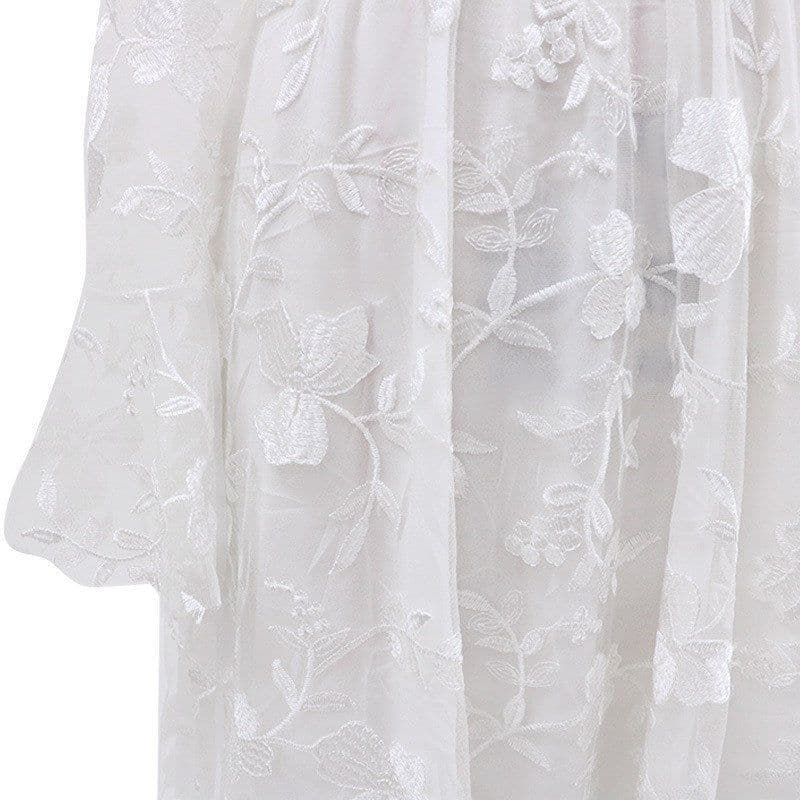 image-Wedding Dress Sexy Lace Long Sleeve Dress Evening Dress