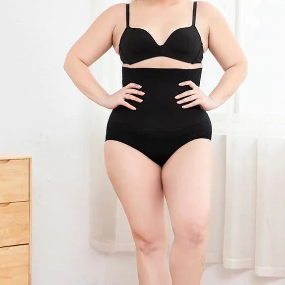 image-New Silicone Design Breathable High-Waisted Shaping Panties