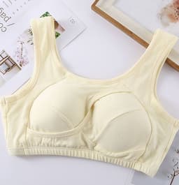 image-Cotton Anti-expansion Anti-Sag Gathering Adjustment Sports Bra