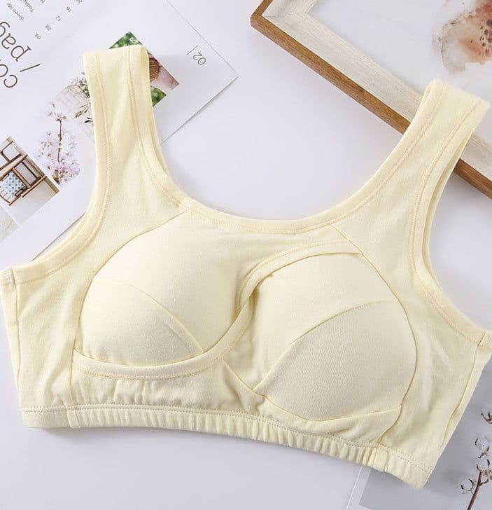 image-Cotton Anti-expansion Anti-Sag Gathering Adjustment Sports Bra