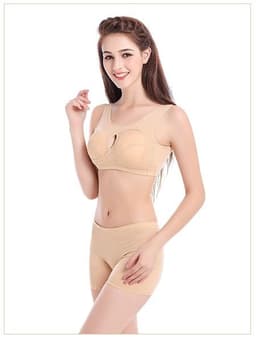 image-Cotton Anti-expansion Anti-Sag Gathering Adjustment Sports Bra